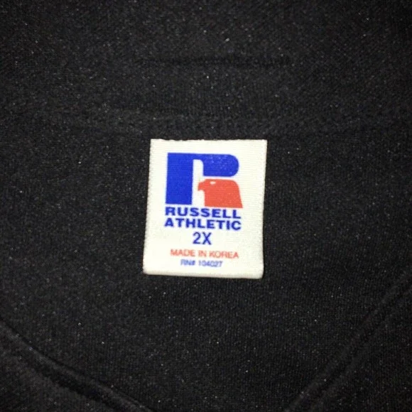 Florida Marlins Black Russell Athletic Jersey Men Rare Miami 100% Poly Size 2X